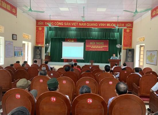 Xã Quảng Ngọc tổ chức hội nghị chuyển đổi số đến cán bộ ban chỉ đạo và tổ công nghệ số cộng đồng
