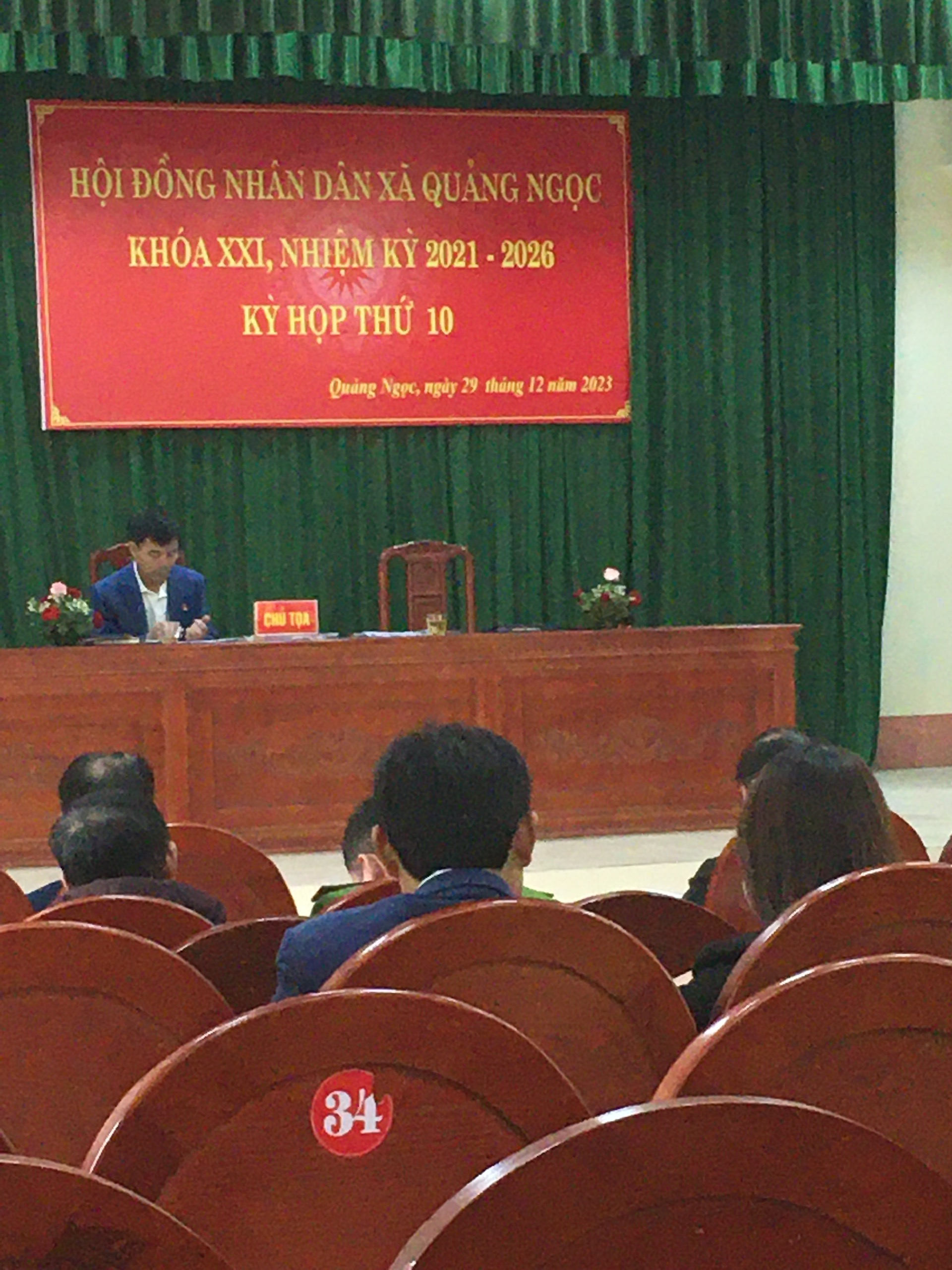 Kỳ họp thứ 10, HĐND xã Quảng Ngọc khóa XXI, nhiệm kỳ 2021-2026